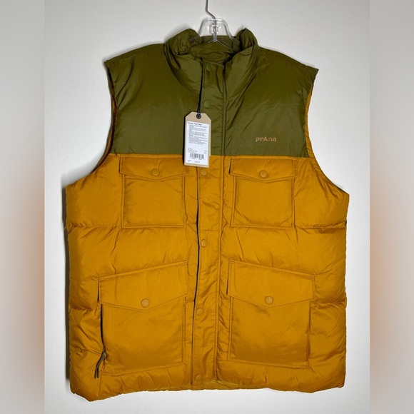Prana | Timber Trail Color Block Vest | Puffer Duck Down | Men’s XL - Picture 2 of 4